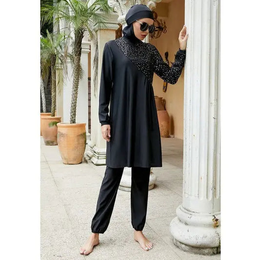 modest activewear for muslim women black