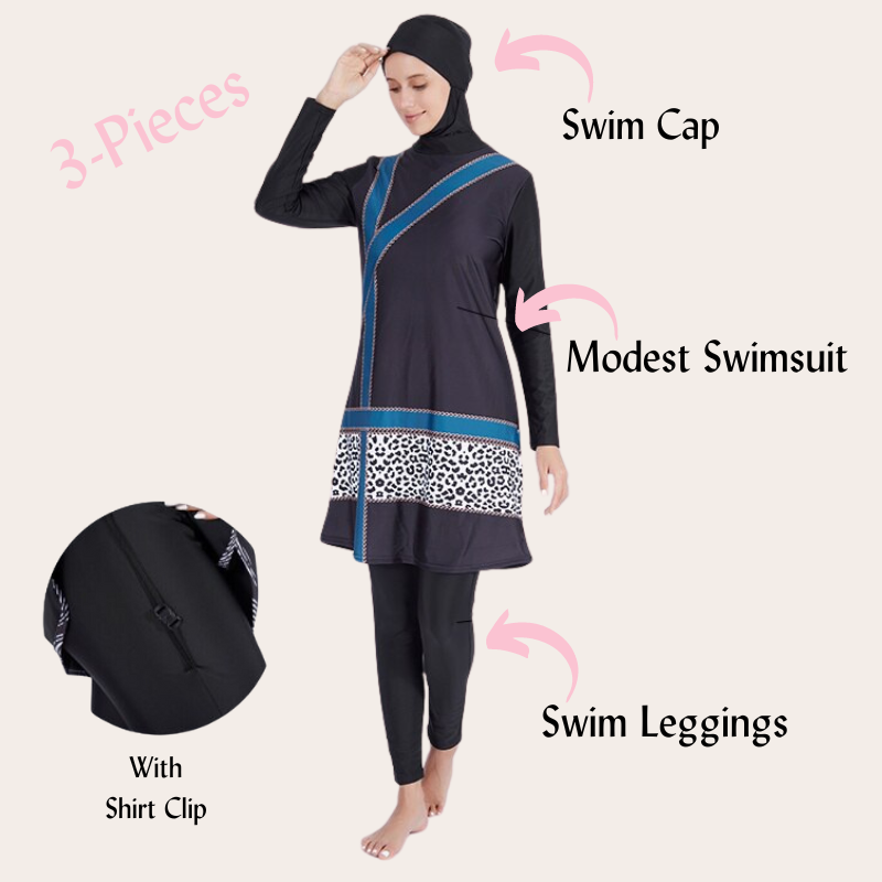  3PCS Muslim Swimwear Set