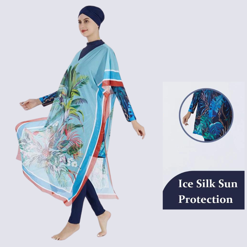 4 piece burkini with cover up