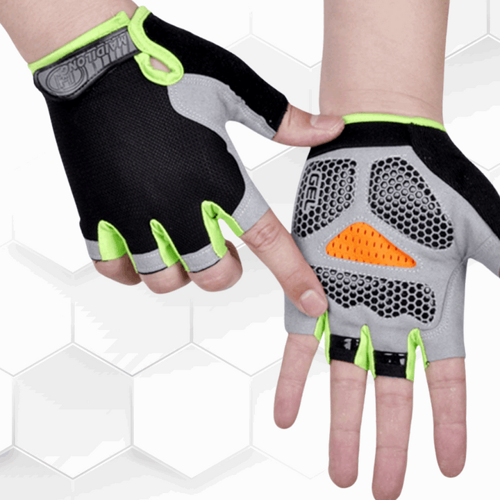 Atmosphere Cycling Gloves anti slip gray and black