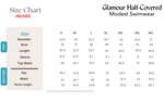 glamour half covered size chart
