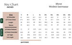 mona modest swimwear size chart