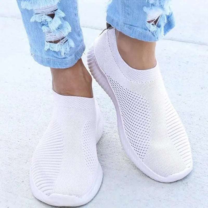 BlissKnit Slip-Ons White