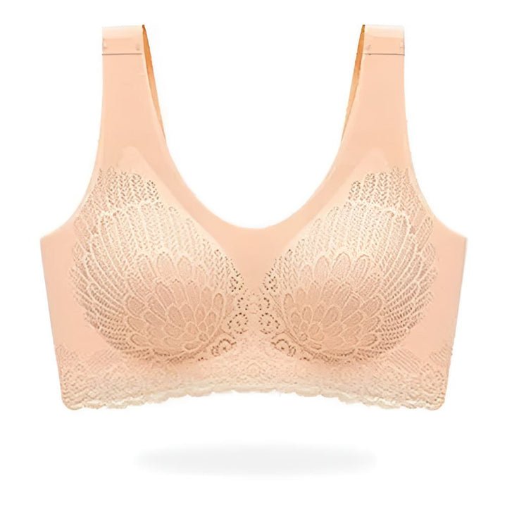 Breathable Support Sports Bra Cream