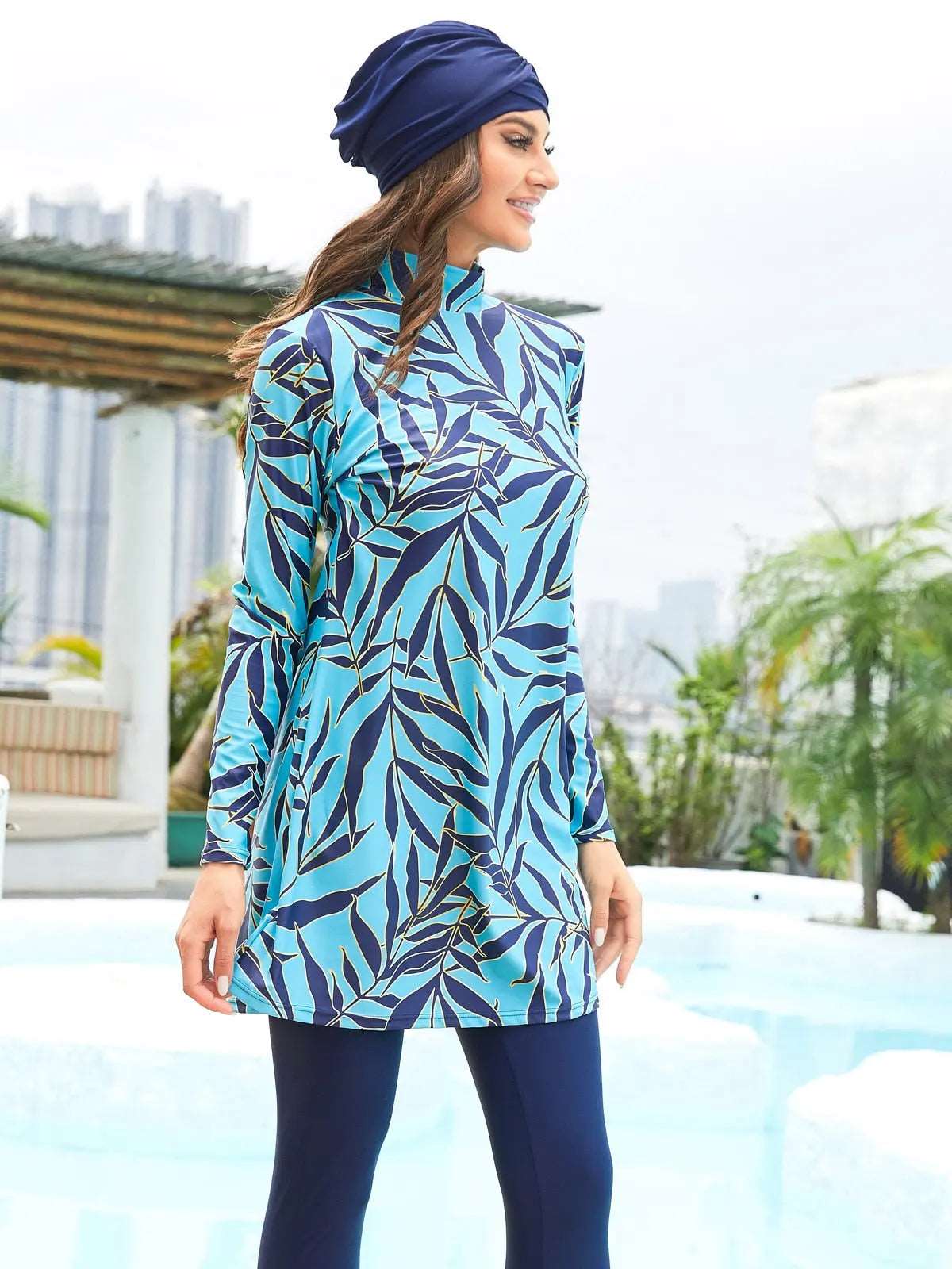 Chic Modest Burkini Swimwear- 3pcs