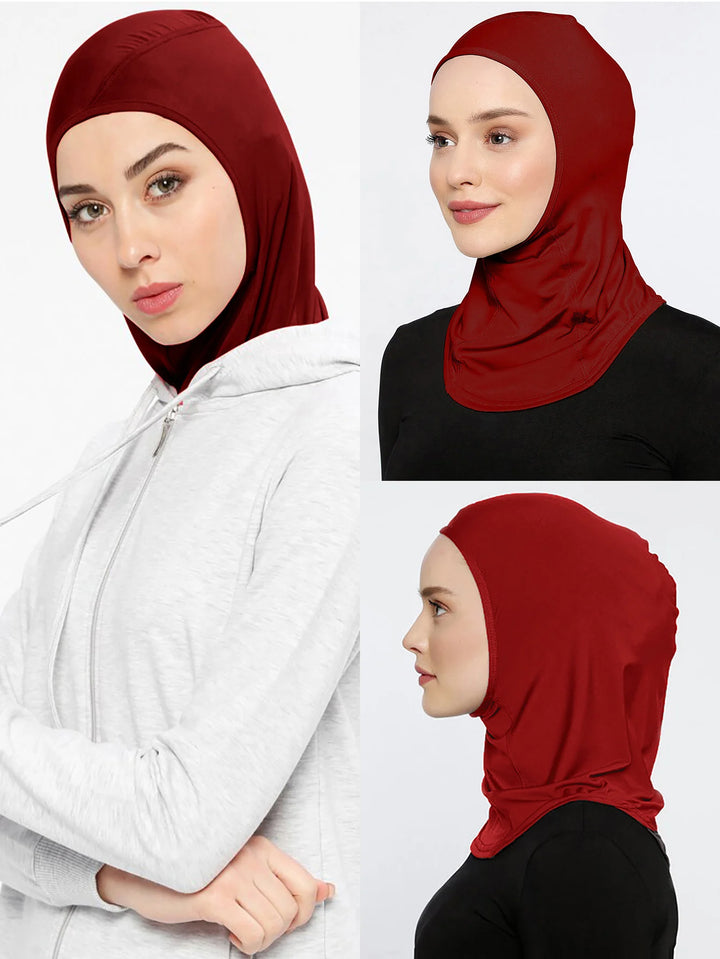 Close-up of breathable knit fabric with medium stretch