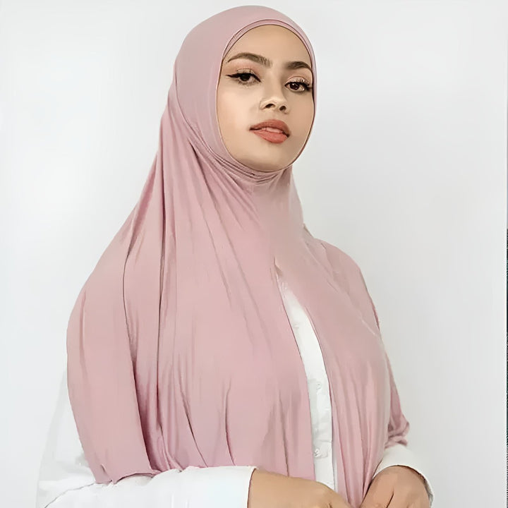 Cotton Jersey Hijab Shawls pink