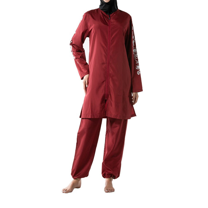 Divine red Hijab Burkini- 3pcs Set