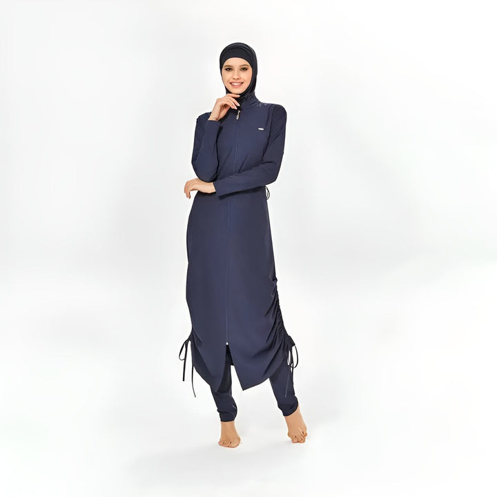 Dolphin Burkini Bathing Suit  Navy Blue