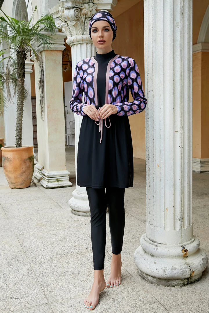 Elegant conservative modest swimwear perfect for summer