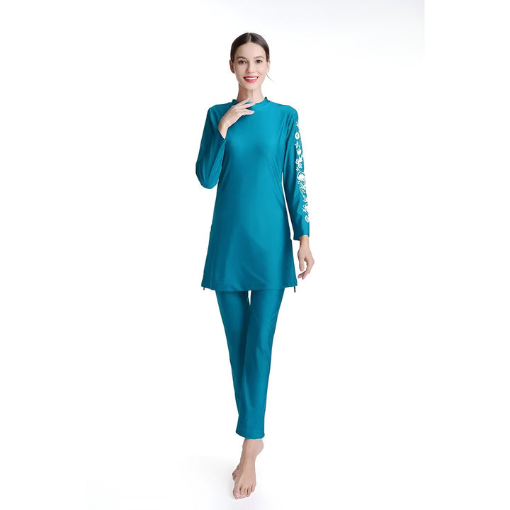 Excellency Modest Swimsuit Sets Aqua