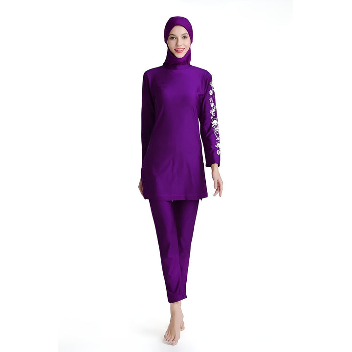 Excellency Modest Swimsuit Sets Purple