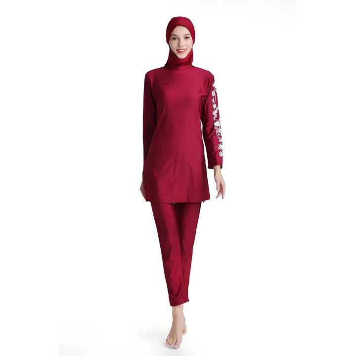 Excellency Modest Swimsuit Sets Red