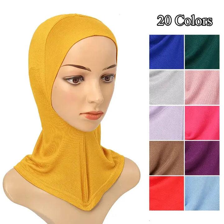 Versatile Underscarf for Women- Cotton Muslim Turban Full Cover Cap