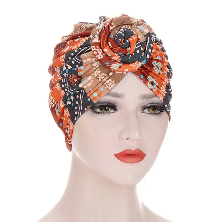 Cap Hijab- Versatile Cotton Turban Hat Style 6 Bandana