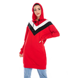red hooded Modest Activewear Top