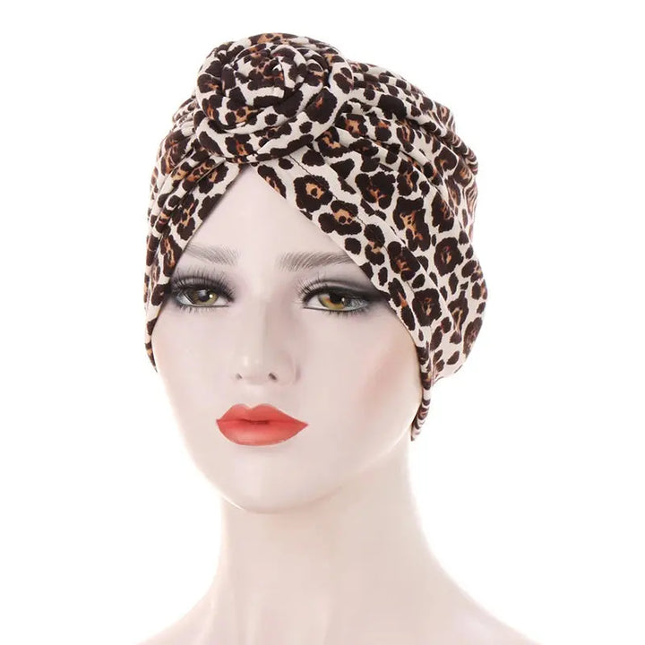 Cap Hijab- Versatile Cotton Turban Hat Style 10 Bandana