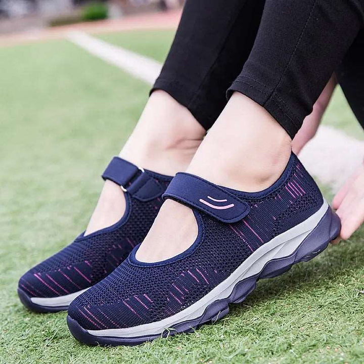 Racer Women's Sneakers Flat Platform Shoes Blue