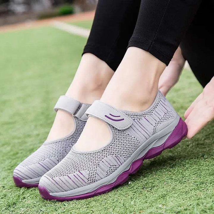 Racer Women's Sneakers Flat Platform Shoes Gray