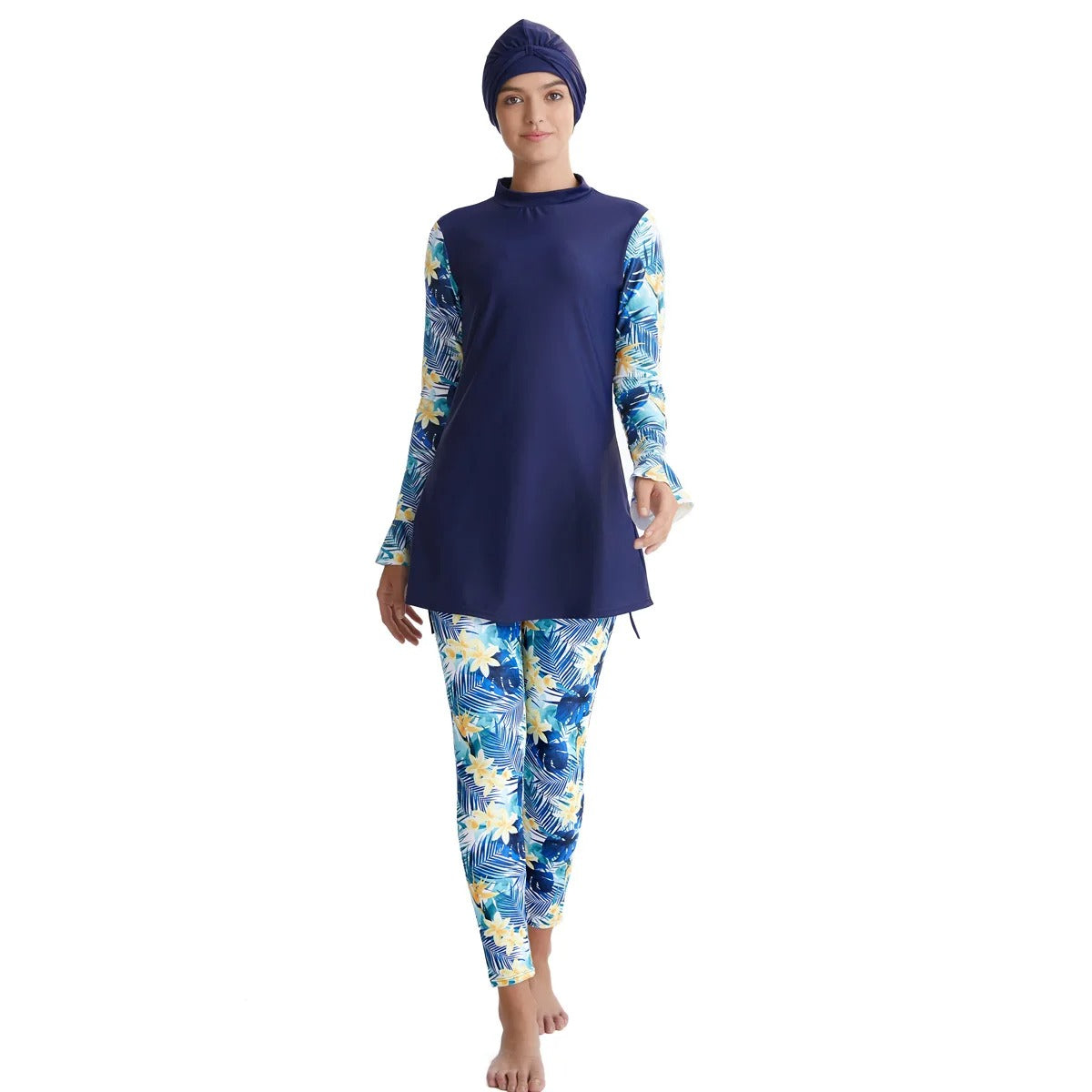 Floral Elegance Burkini 3pcs