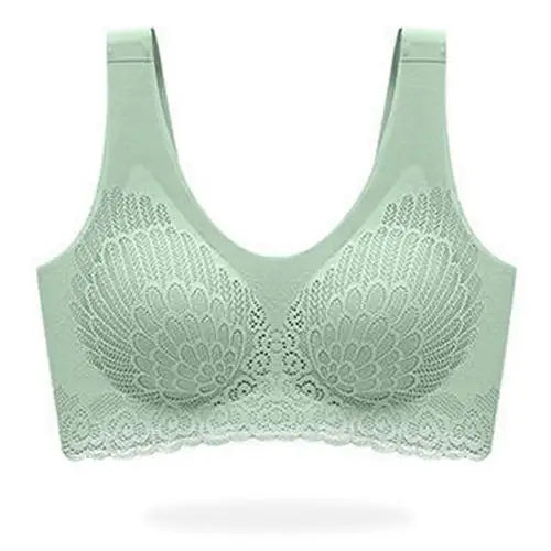 light green Breathable Support Sports Bra