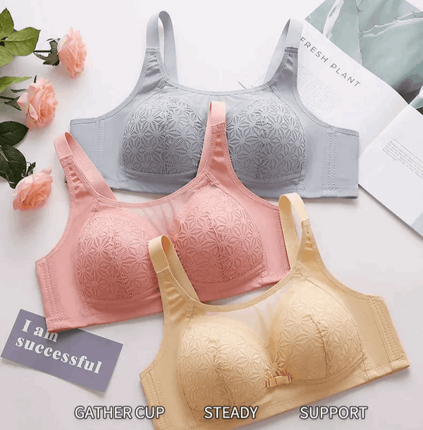 a Lightweight Bra Embroidery Butterfly Back Sports Bra