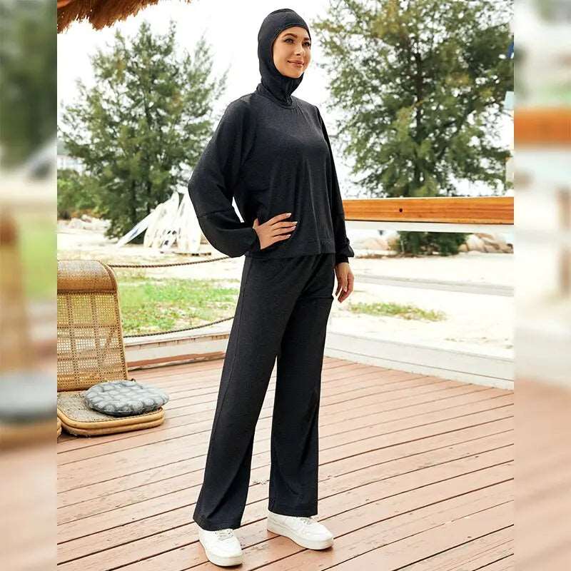 Modest Tracksuit Sportswear 3pcs