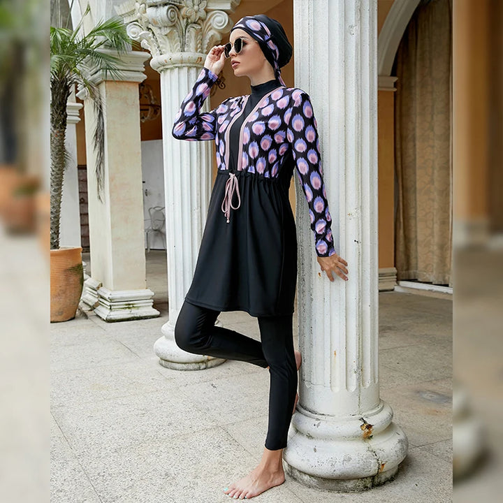 Muslim women’s modest and cute swimwear – side view