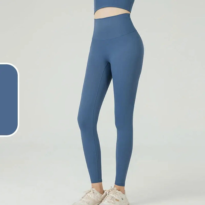 dark blue Naked Feel Seamless Yoga Leggings 
