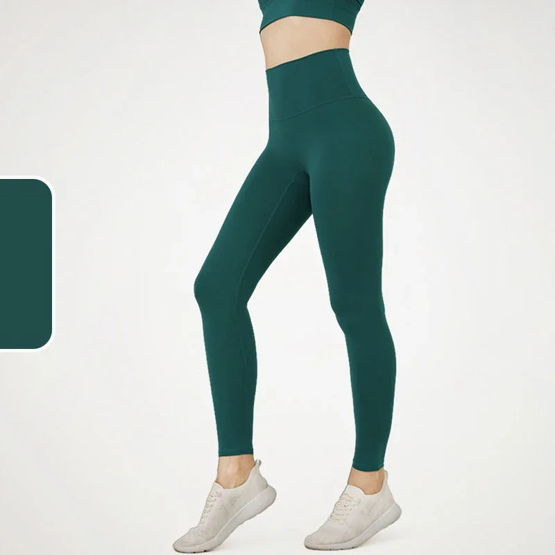 dark green Seamless Yoga Leggings 