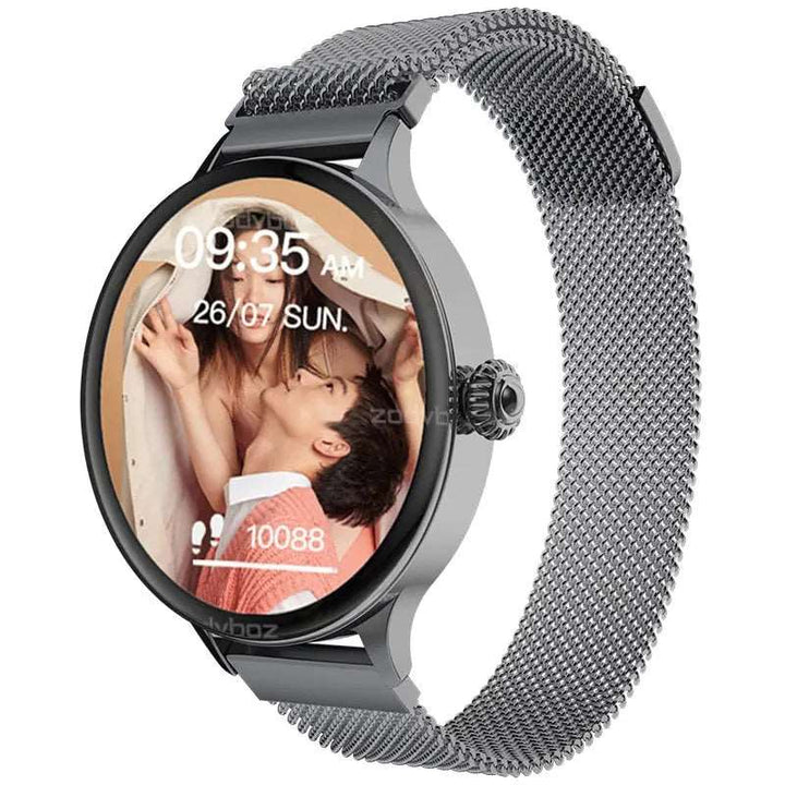 Multifunctional Fashion Smart Watch for Women Black mesh