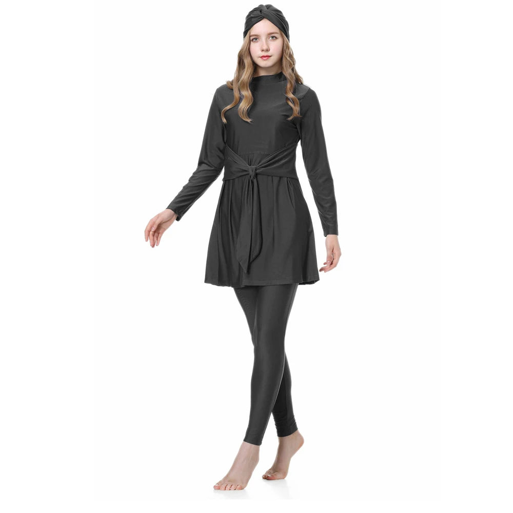 black best modest swimwear