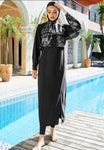 Majesty Long Cover Modest Swimwear Black