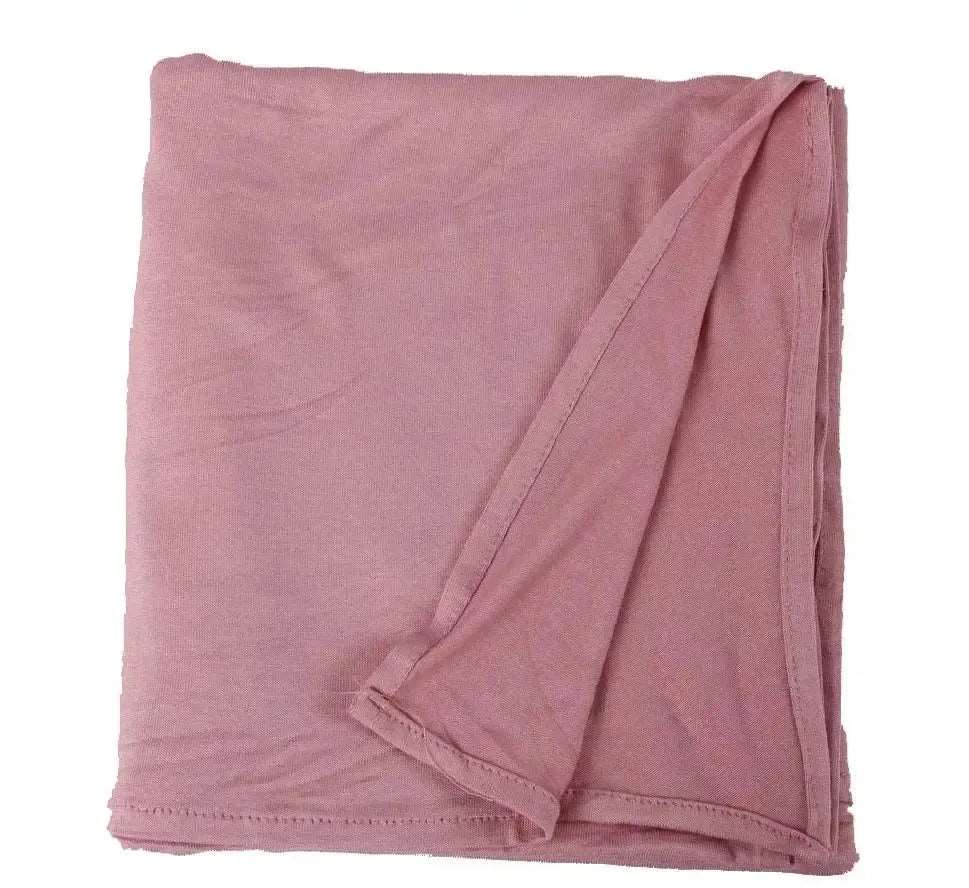 Premium Cotton Jersey Hijab Shawls with Hoop – Ultimate Style and Comfort Rose Pink