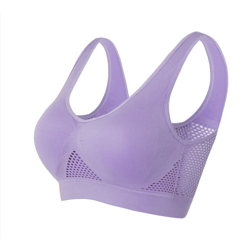 lavender excercise sports bra