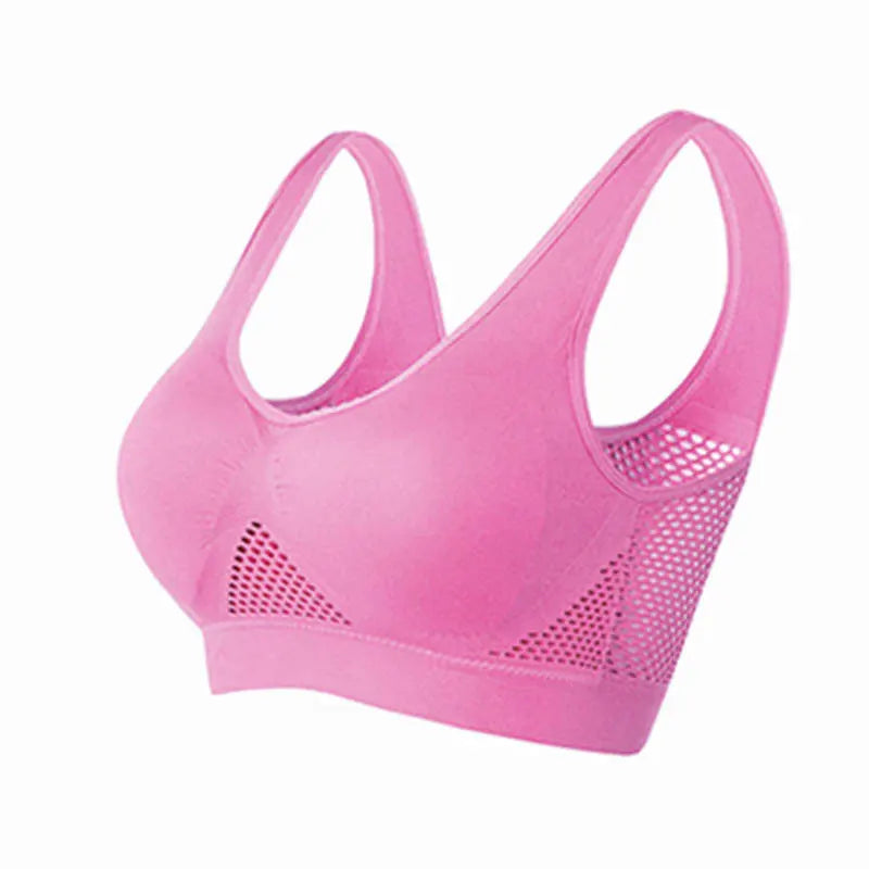 pink sports bra