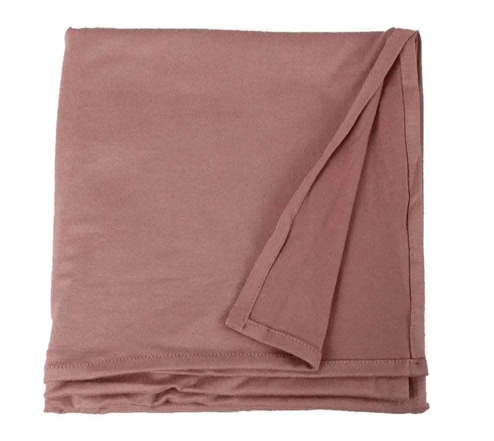 Premium Cotton Jersey Hijab Shawls with Hoop – Ultimate Style and Comfort Rose Tan