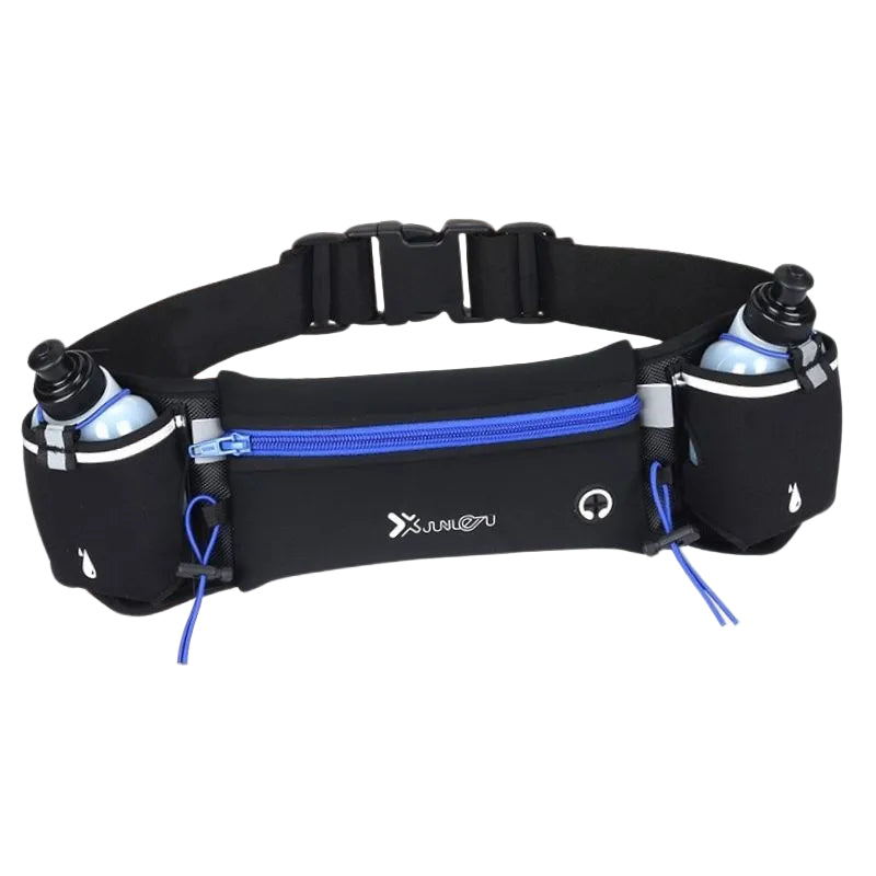 Women running waist bag hydration belt with lightweight adjustable waistband