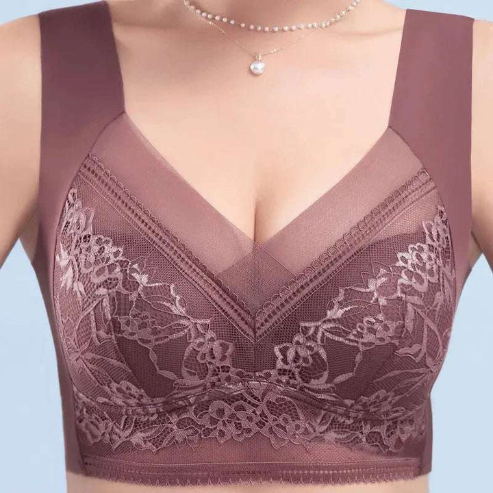 beige seamless sports bra