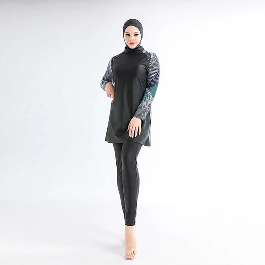 black Islamic swimwear