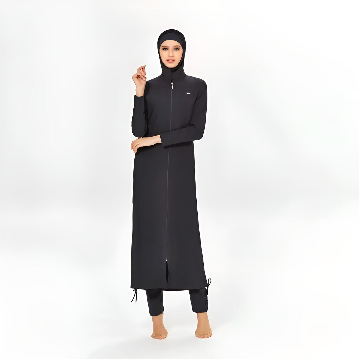 black burkini, hijab swimwear