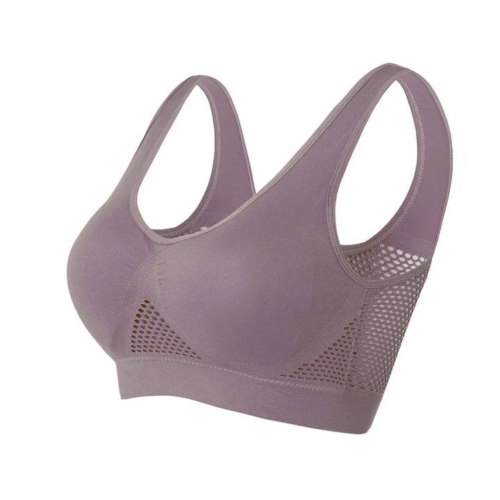 gray sports bra