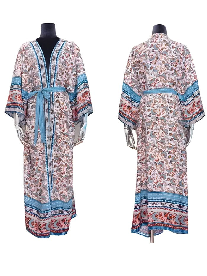 kaftan beach cover up mosaic