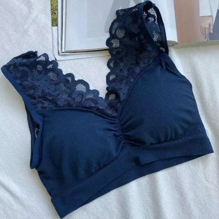 lace sports bra Blue