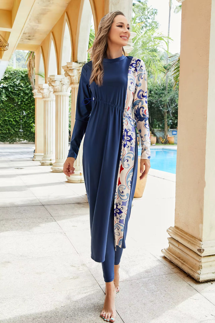 mosaic modest swimwear set