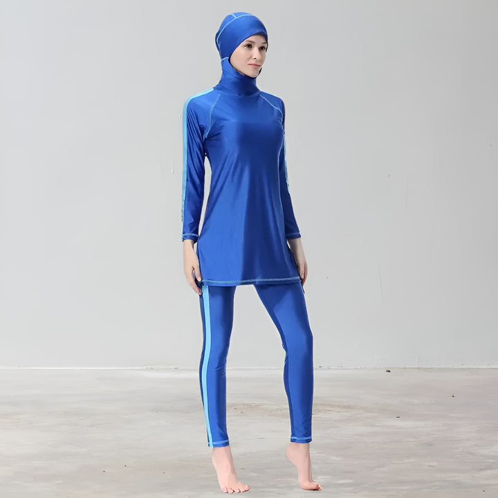 navy blue burkini plus size