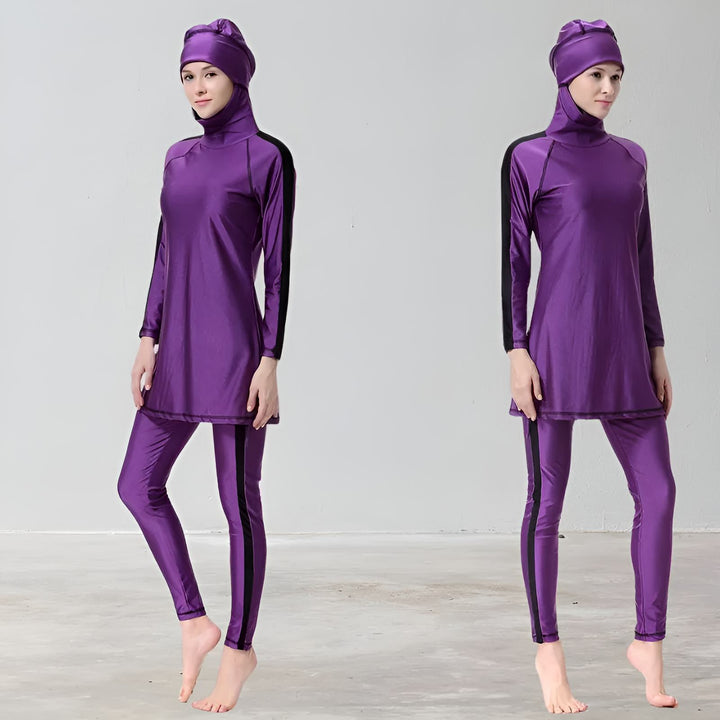 purple burkini plus size