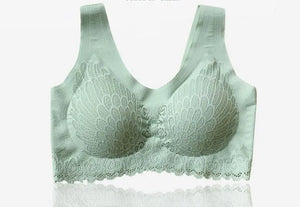 Breathable Support Sports Bra Light Green