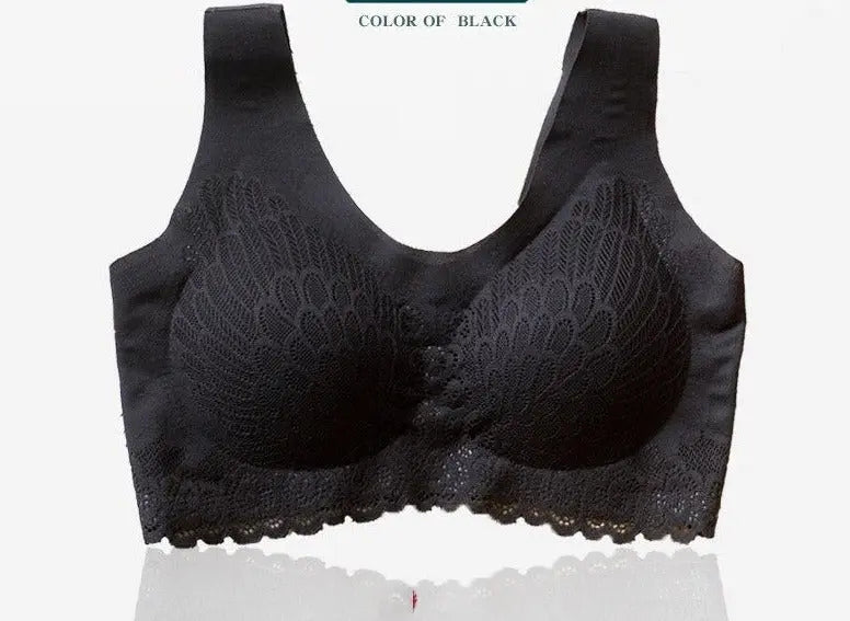 Breathable Support Sports Bra Black