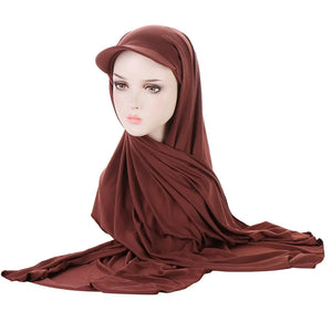 Summer Jersey Active Modest Scarf Coffee